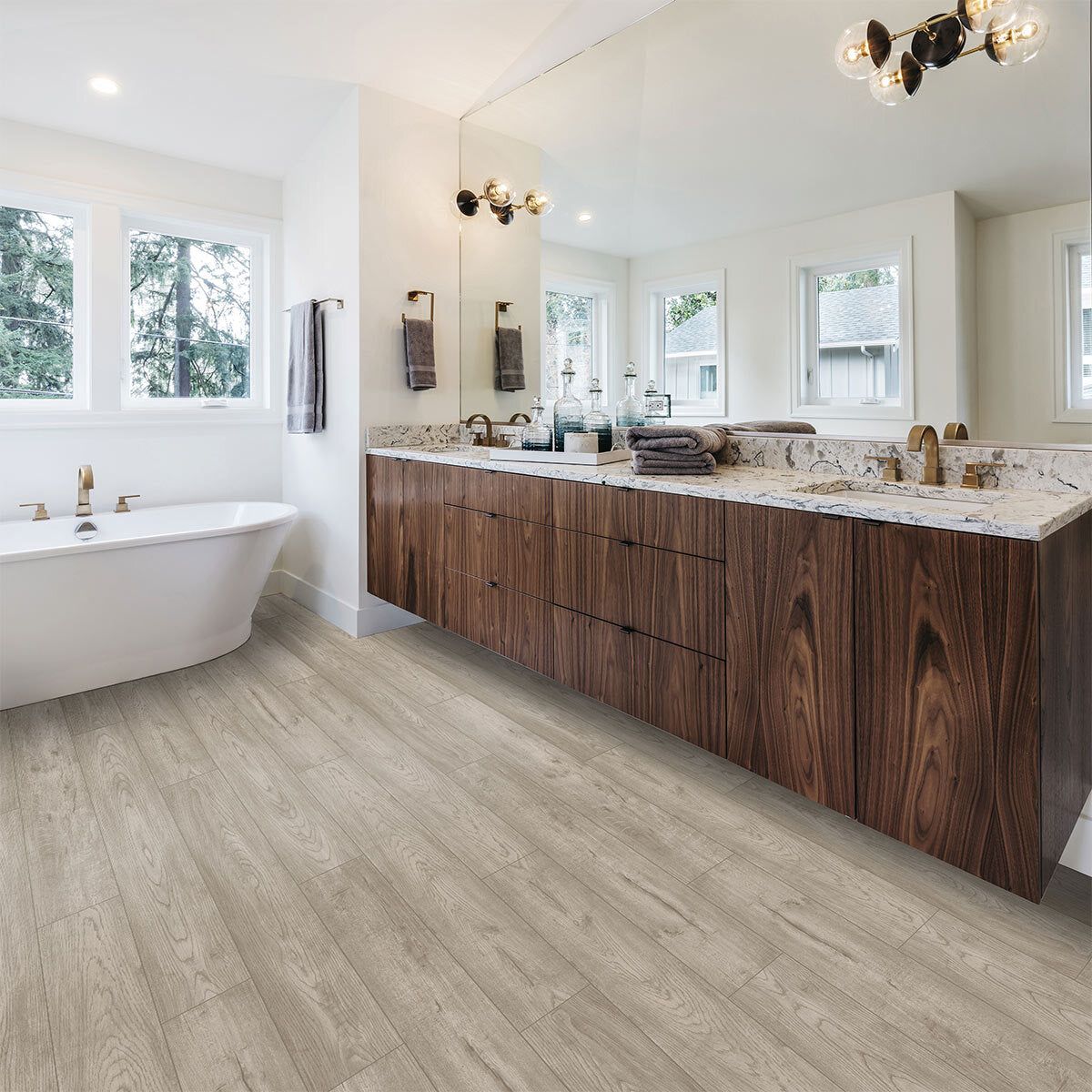 Golden Select Alabaster Rigid Core SPC Luxury Vinyl Flooring Planks with Foam Underlay - 1.33 m&amp;sup2; Per Pack