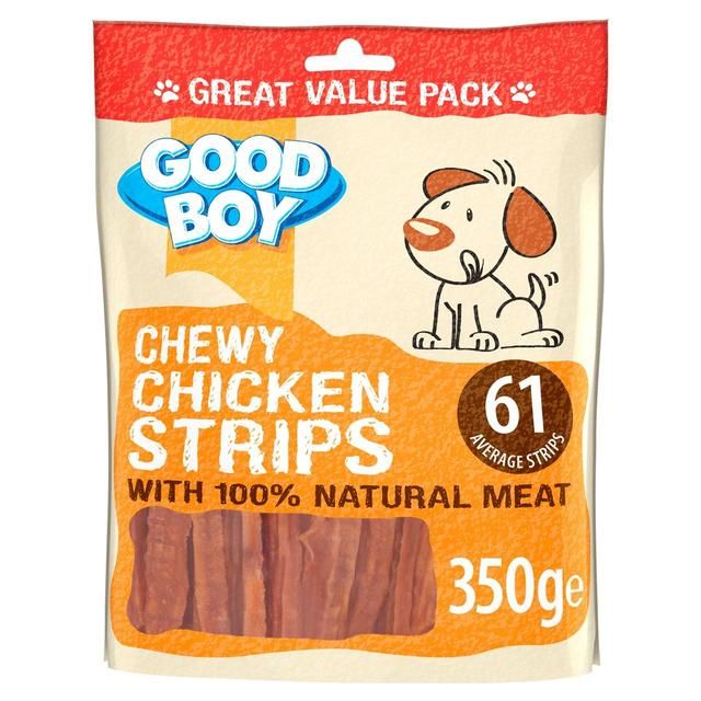 Good Boy Chewy Chicken Strips Dog Treats   350g