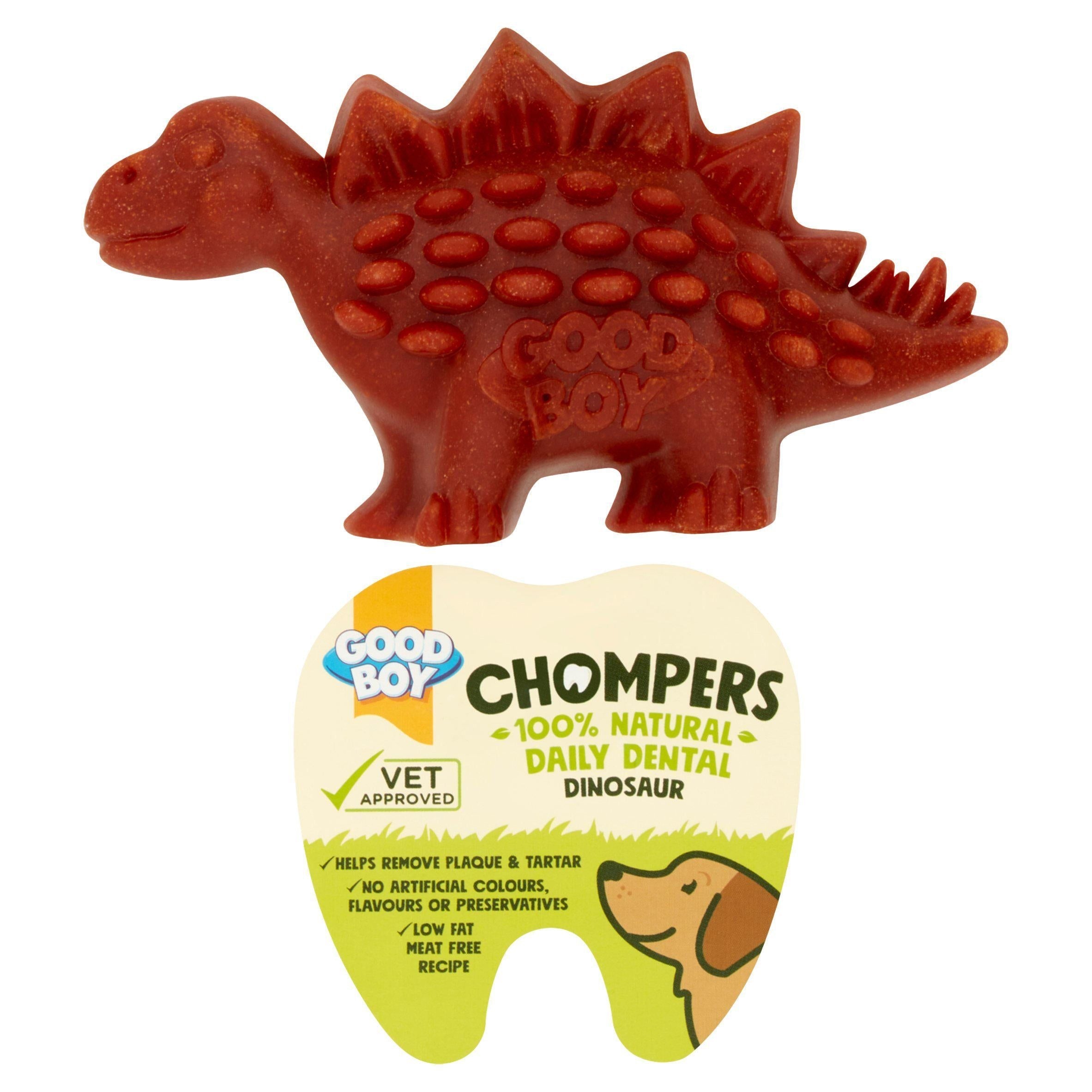 Good Boy Chompers 100% Natural Dental Dinosaur x1 60g