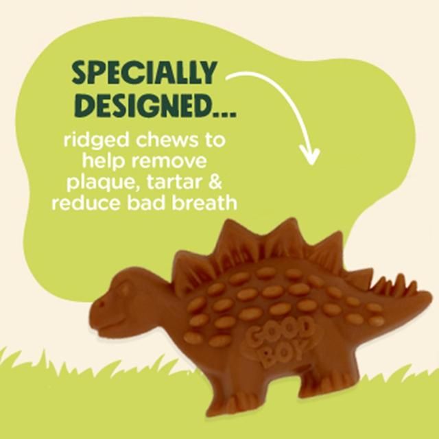 Good Boy Chompers Daily Dental Dino Chew Dog Treat