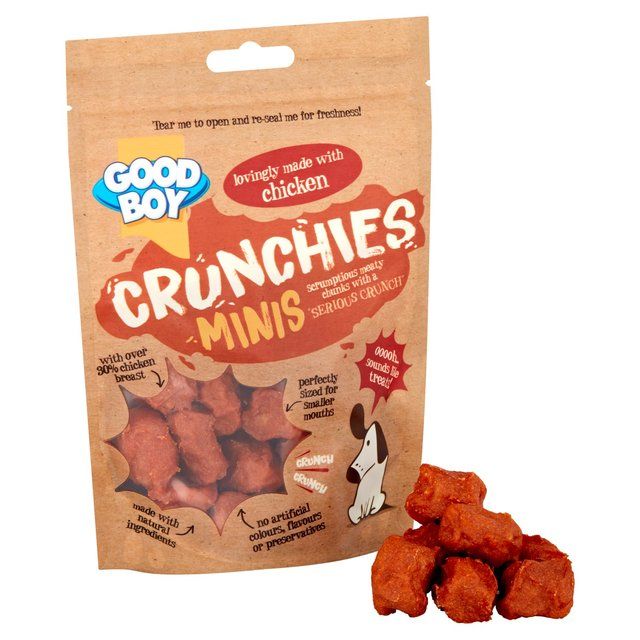 Good Boy Crunchies Chicken Mini Reward Dog Treats   60g