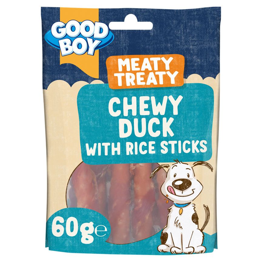 Good Boy Meaty Treaty Chewy Duck with Rice Sticks 60g