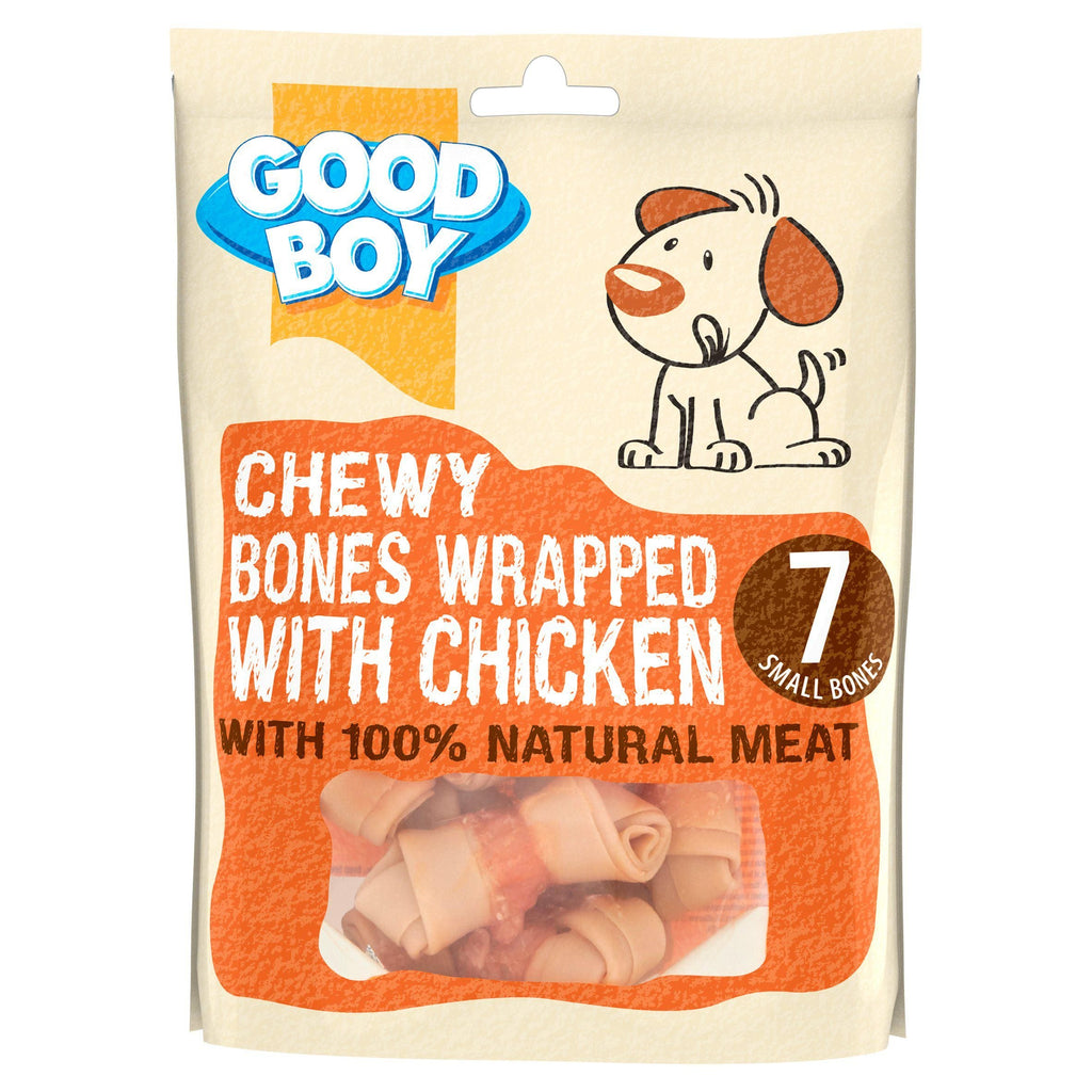 Good Boy Pawsley & Co Chewy Bones Wrapped with Chicken Dog Treats 7 Pieces