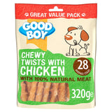 Good Boy Pawsley &amp;amp; Co Chewy Twists with Chicken Dog Treats 320g