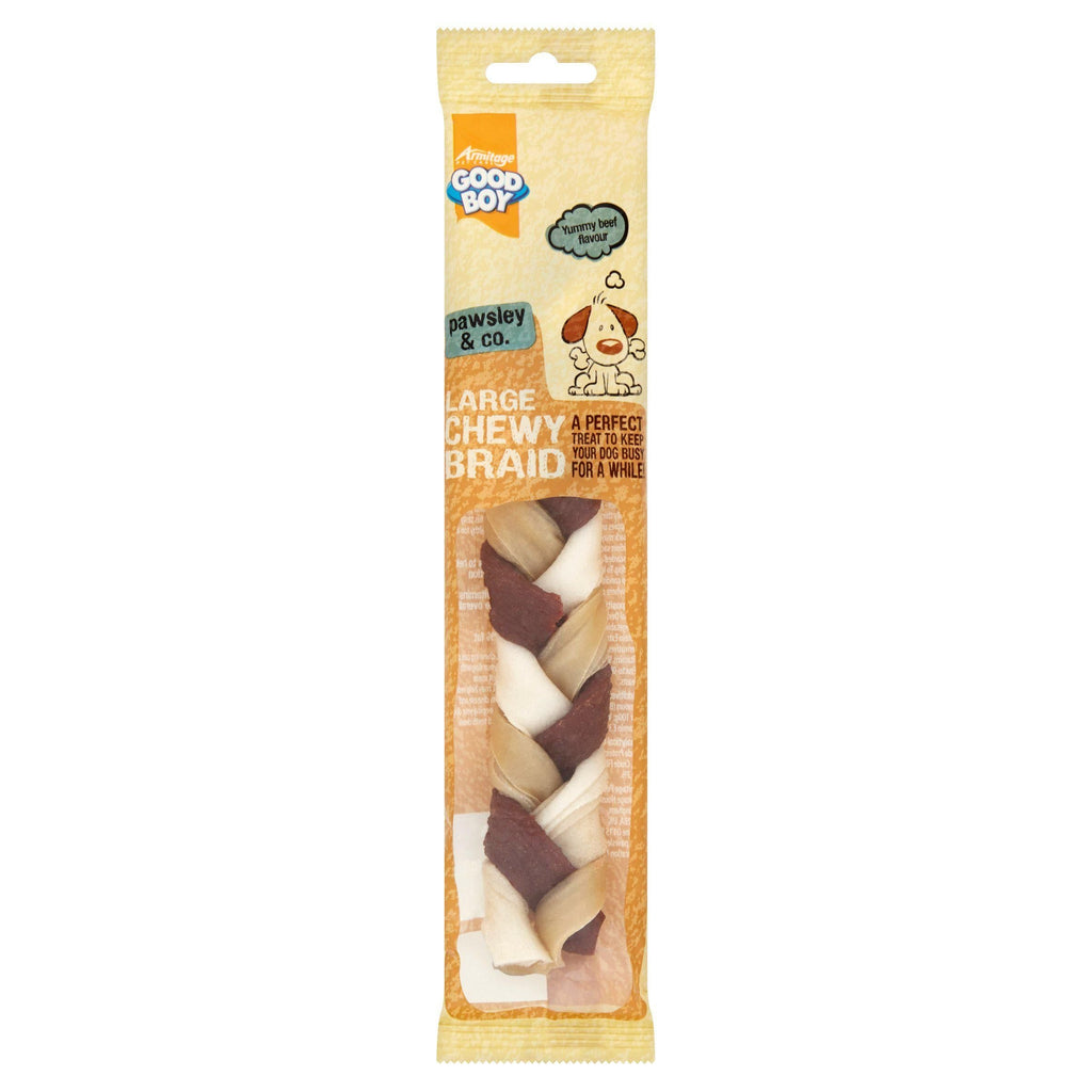 Good Boy Pawsley & Co Large Chewy Braid Dog Treats 1 Pack