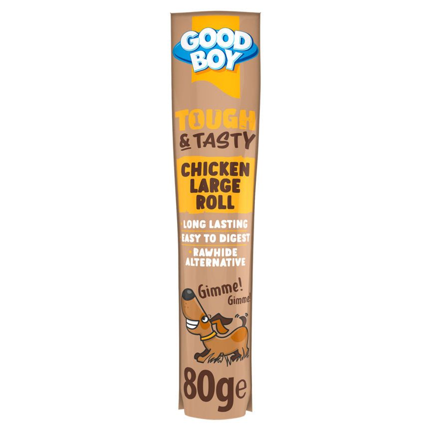 Good Boy Tough &amp;amp; Tasty Large Chicken Roll Rawhide Alternative Dog Treat