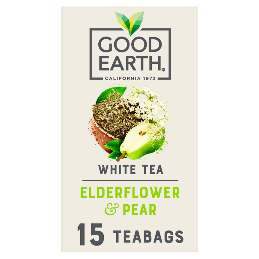 Good Earth Elderflower &amp;amp; Pear 15 Biodegradable Teabags 18g