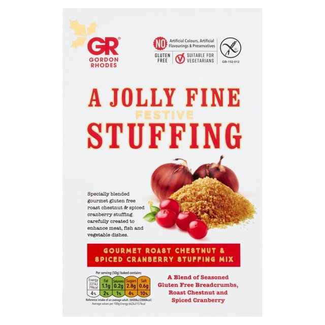 Gordon Rhodes Gourmet Roast Chestnut &amp;amp; Spiced Cranberry Stuffing Mix   125g