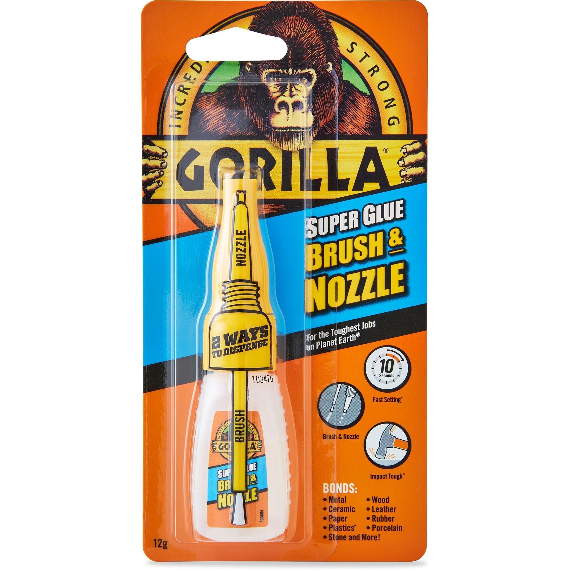 Gorilla Superglue Brush &amp;amp; Nozzle 12gm