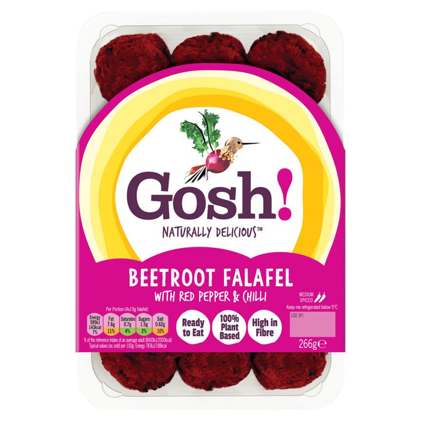 Gosh! Beetroot Falafel with Red Pepper &amp;amp; Chilli 266g