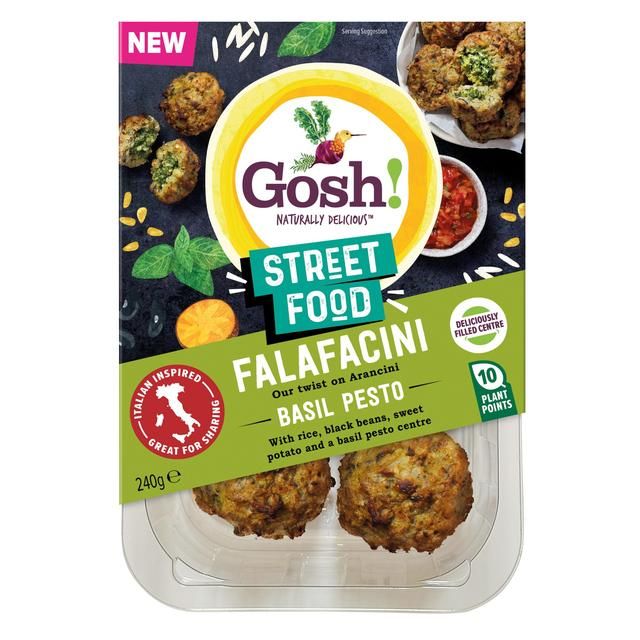 Gosh! Heat to Eat Falafacini with Basil & Pesto   240g