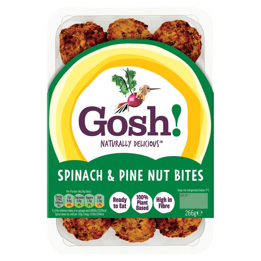 Gosh! Spinach & Pine Nut Bites 266g