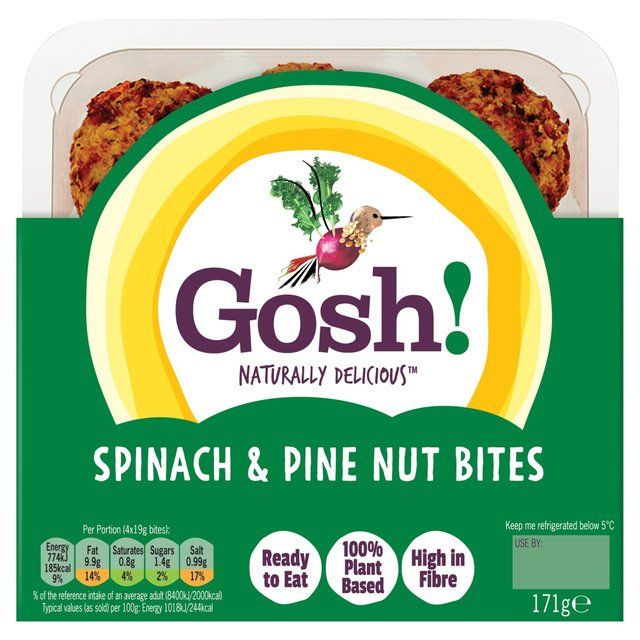 Gosh! Spinach &amp;amp; Pine Nut Falafel Bites   171g