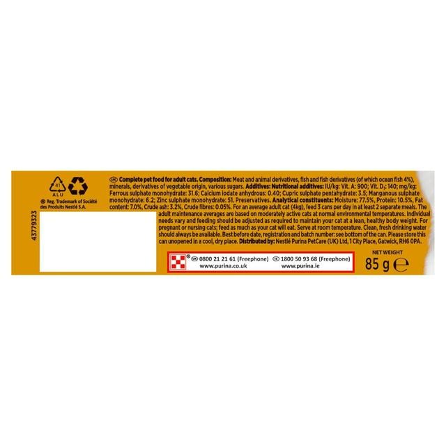 Gourmet Gold Pate Ocean Fish Wet Cat Food    85g