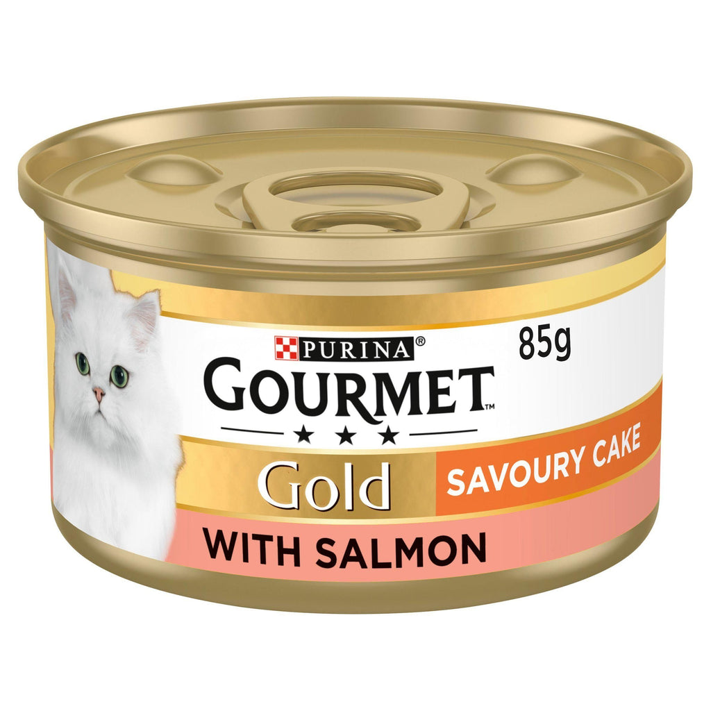 Gourmet Gold Savoury Cake Salmon Wet Cat Food 85g