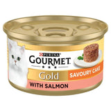 Gourmet Gold Savoury Cake Salmon Wet Cat Food   85g