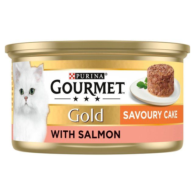 Gourmet Gold Savoury Cake Salmon Wet Cat Food   85g