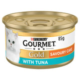 Gourmet Gold Tinned Cat Food Savoury Cake Tuna