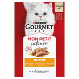 Gourmet Mon Petit Poultry Variety Turkey Chicken Duck Wet Cat Food   6 x 50g