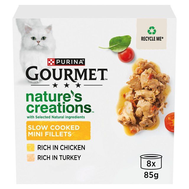 Gourmet Nature's Creations Poultry Wet Cat Food   8 x 85g