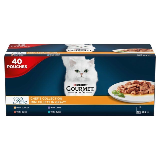 Gourmet Perle Chef's Collection in Gravy Wet Cat Food   40 x 85g