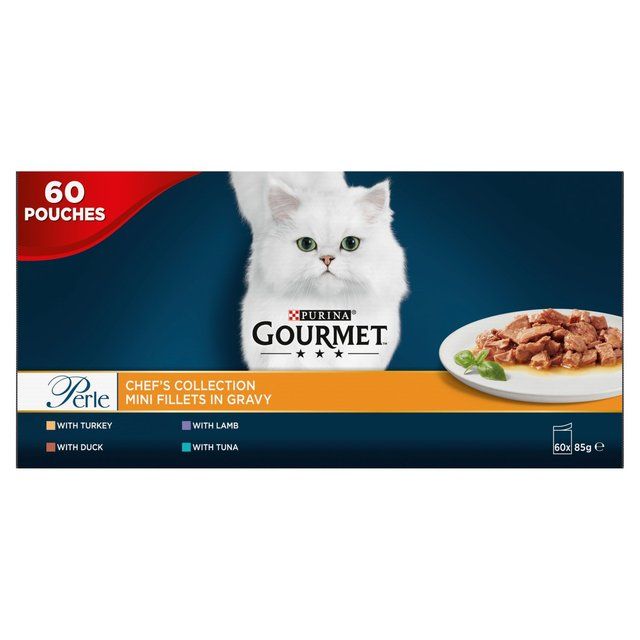 Gourmet Perle Chef's Collection in Gravy Wet Cat Food   60 x 85g