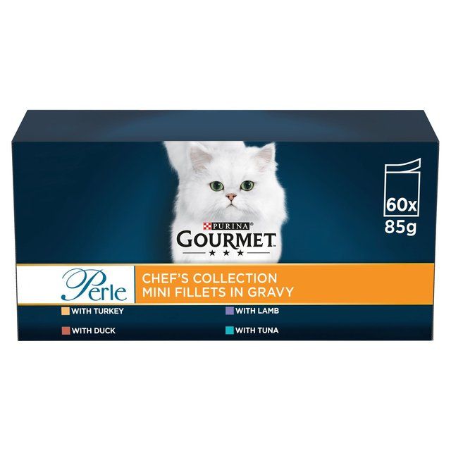 Gourmet Perle Chef's Collection in Gravy Wet Cat Food   60 x 85g