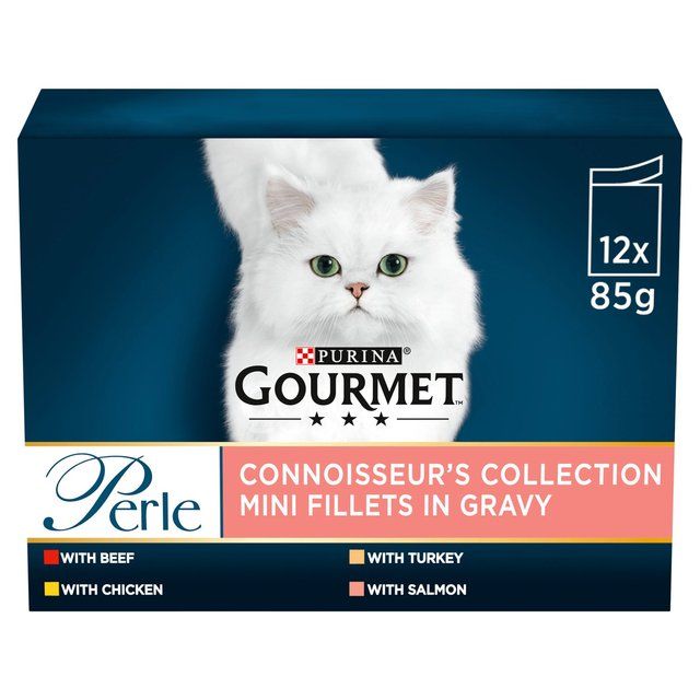 Gourmet Perle Connoisseur's Selection in Gravy Wet Cat Food   12 x 85g