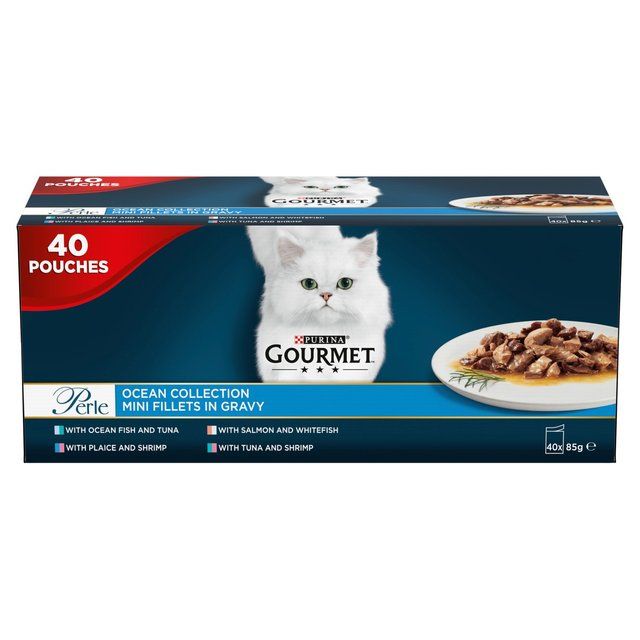 Gourmet Perle Ocean Collection Wet Cat Food   40 x 85g