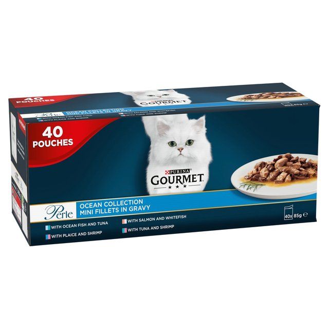 Gourmet Perle Ocean Collection Wet Cat Food   40 x 85g