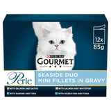 Gourmet Perle Seaside Duo in Gravy Wet Cat Food   12 x 85g