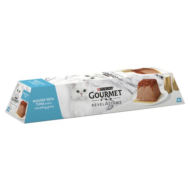 Gourmet Revelations Mousse Tuna Wet Cat Food   4 x 57g