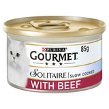 Gourmet Solitaire Beef Wet Cat Food   85g