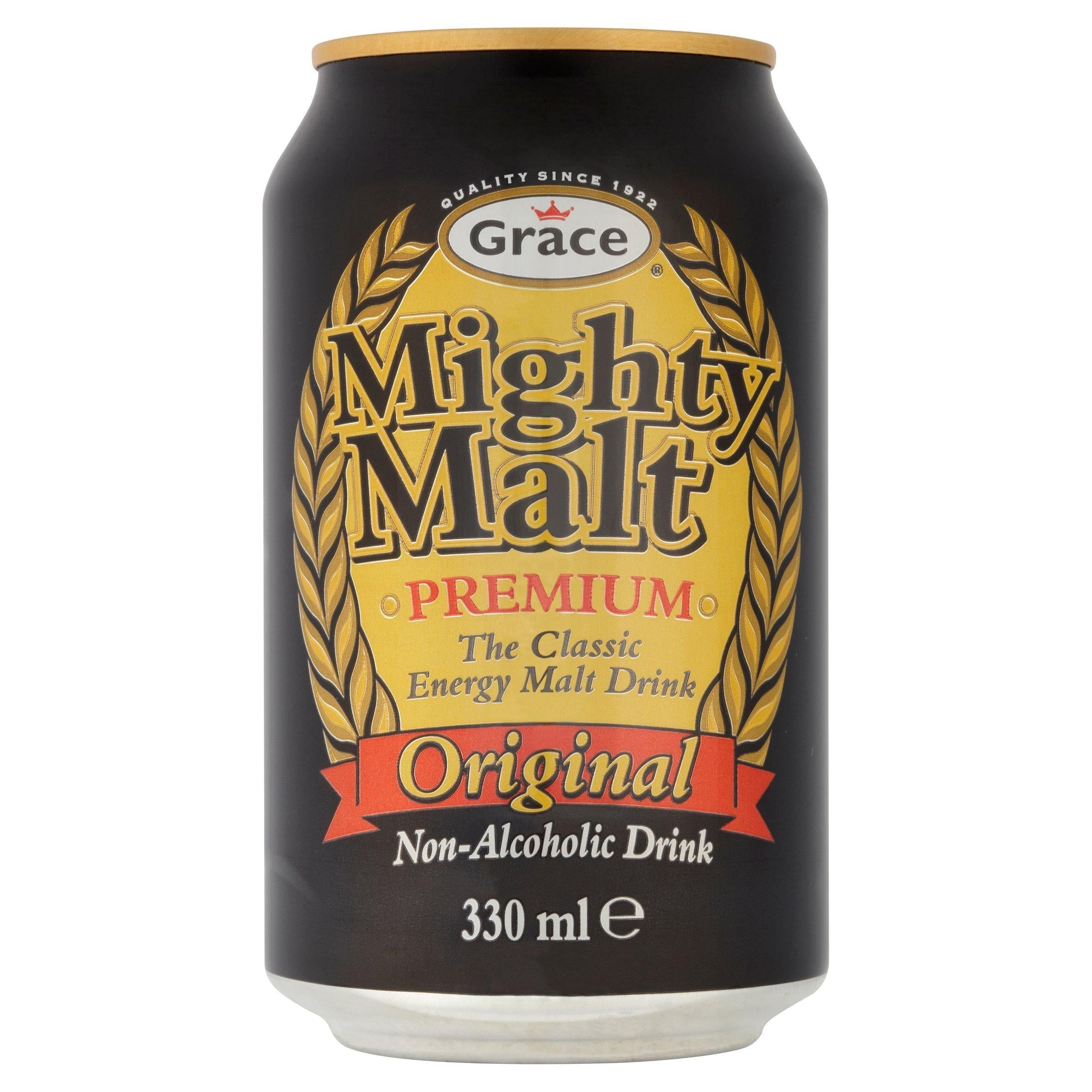 Grace Mighty Malt Can 330ml (Sugar levy applied)