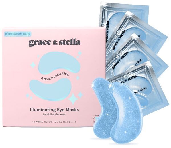 Grace & Stella Under Eye Mask - Vegan - Blue - 48 Pairs