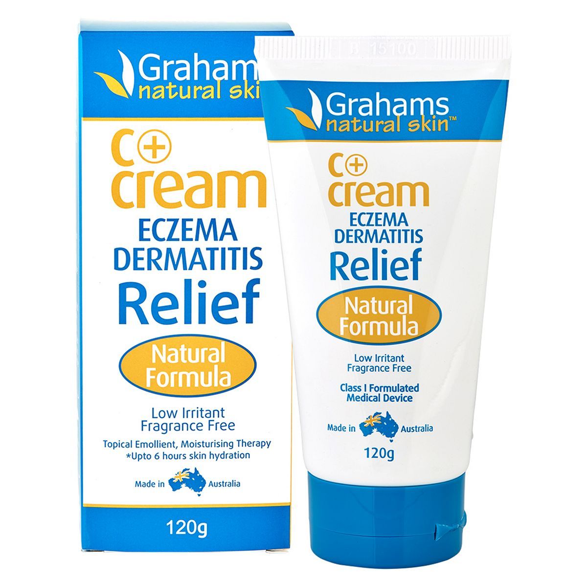 Grahams Natural Skin C+ Eczema &amp;amp; Dermatitis Relief Cream - 120g