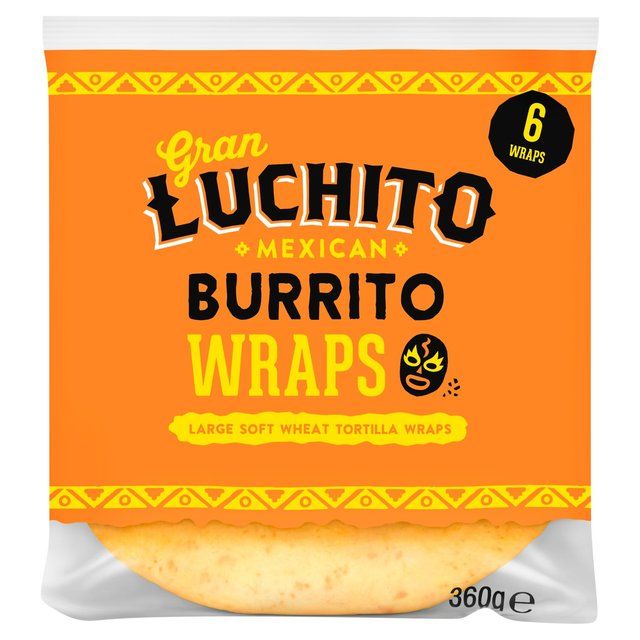 Gran Luchito Burrito Wraps   6 per pack