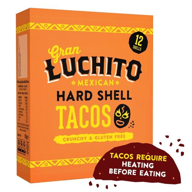 Gran Luchito Mexican Hard Shell Tacos   170g