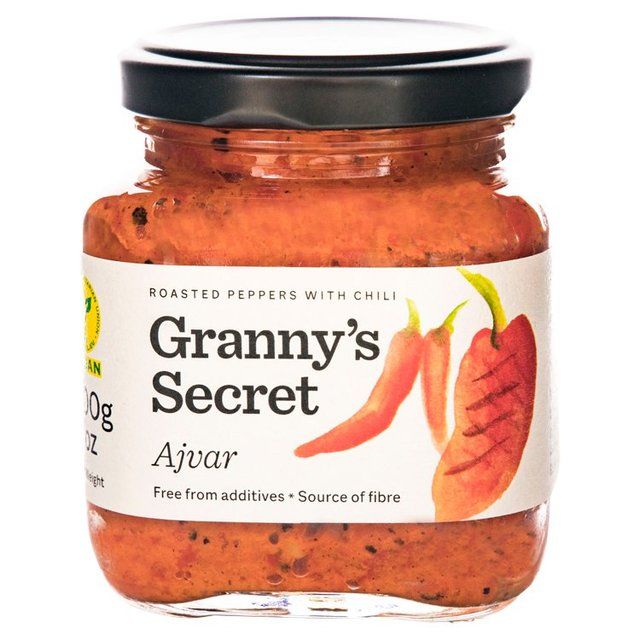 Granny's Secret Ajvar Hot Roasted Red Pepper Spread   200g