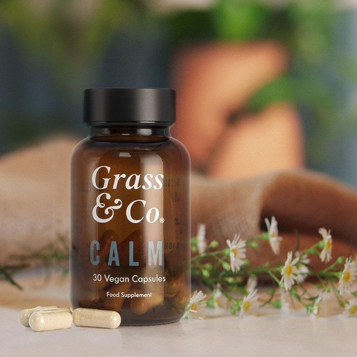 Grass &amp;amp; Co. CALM CBD+ 30 Vegan Capsules