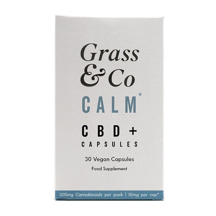 Grass &amp;amp; Co. CALM CBD+ 30 Vegan Capsules