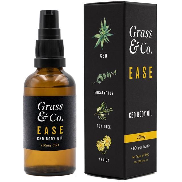 Grass &amp;amp; Co. Ease CBD Body Oil 250mg   50ml