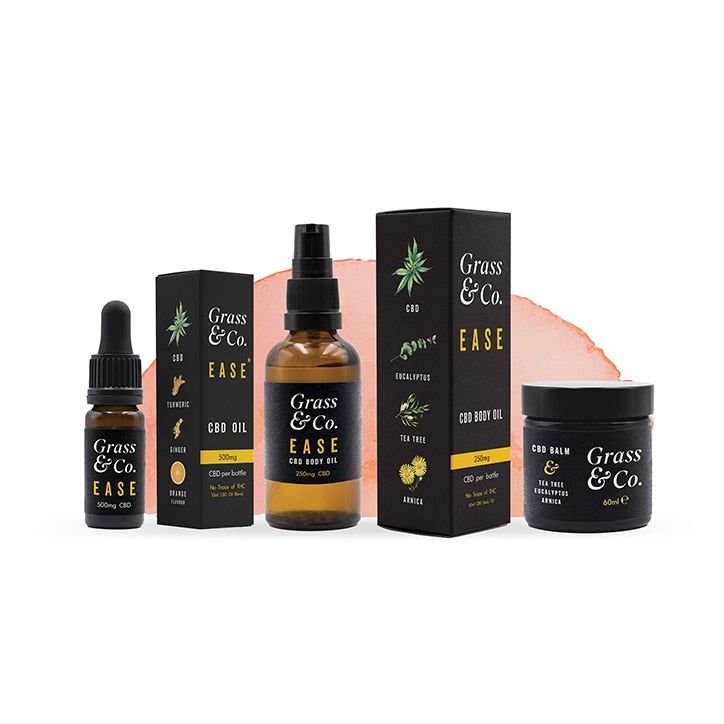 Grass & Co. EASE CBD Consumable Oil 1000mg with Ginger, Turmeric & Orange 10ml