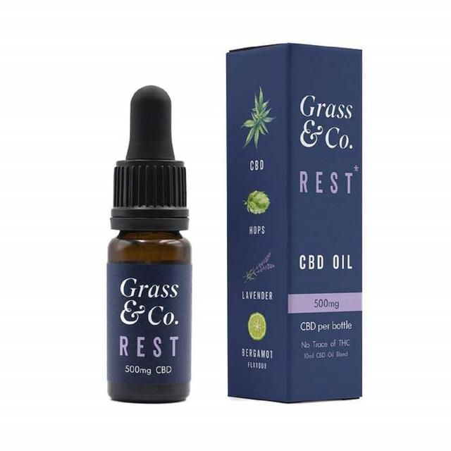 Grass &amp;amp; Co. Rest CBD Consumable Oil 500mg    10ml