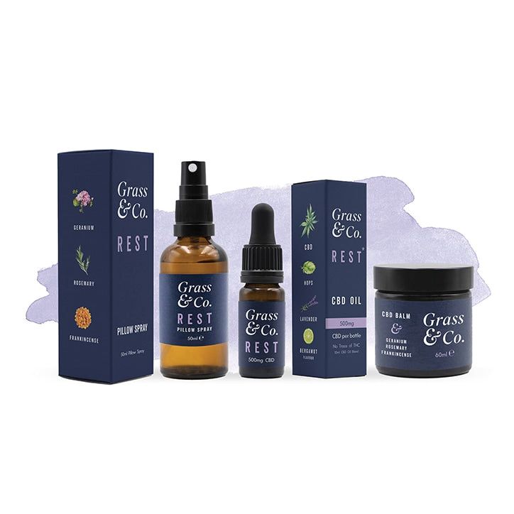 Grass &amp;amp; Co. REST CBD Consumable Oil 500mg with Bergamot &amp;amp; Lavender 10ml