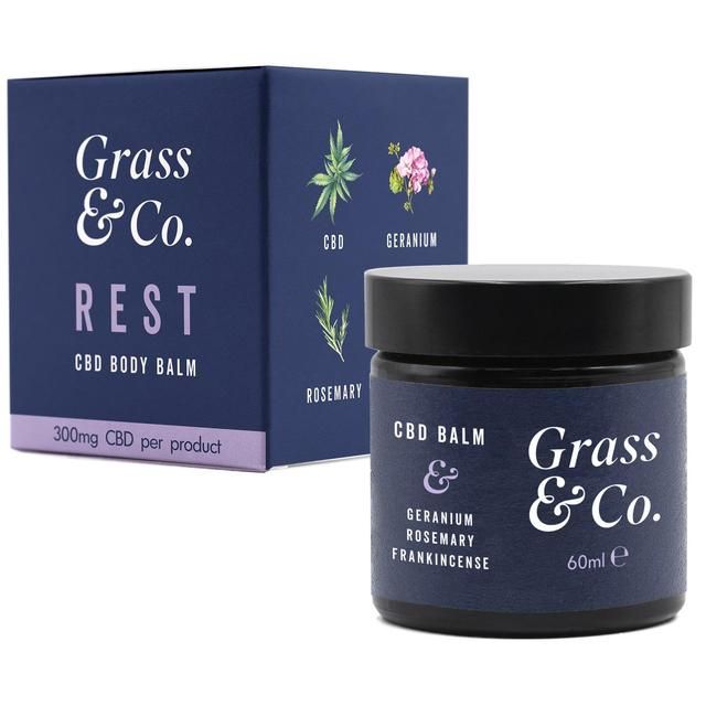 Grass &amp;amp; Co. Rest CBD Muscle Balm 300mg   60ml