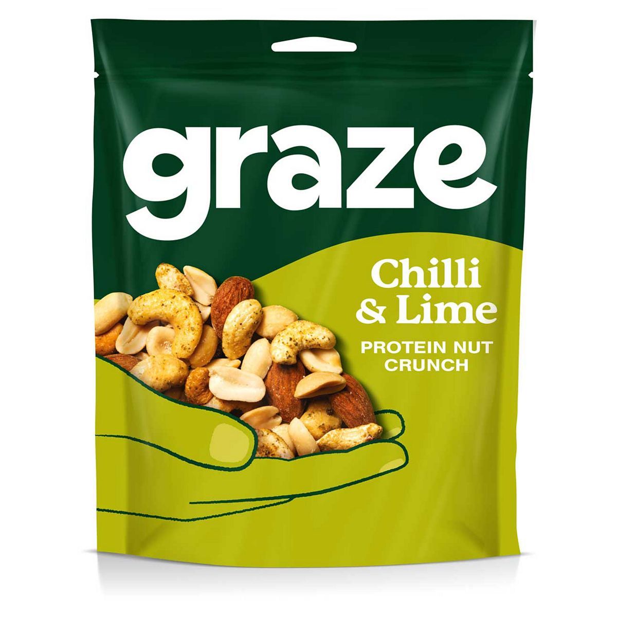 Graze Chilli &amp;amp; Lime Protein Nut Crunch Bag - 100g