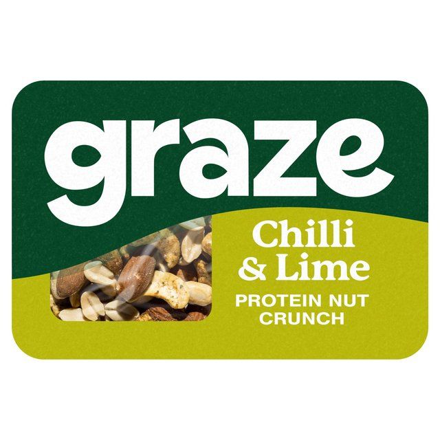 Graze Protein Chilli &amp;amp; Lime Vegan Mixed Nuts Snack   38g