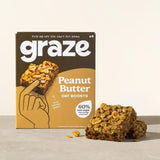 Graze Protein Peanut Butter Vegan Snack Bars   4 per pack