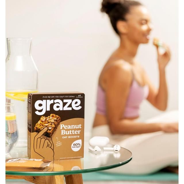 Graze Protein Peanut Butter Vegan Snacks With Oats   50g